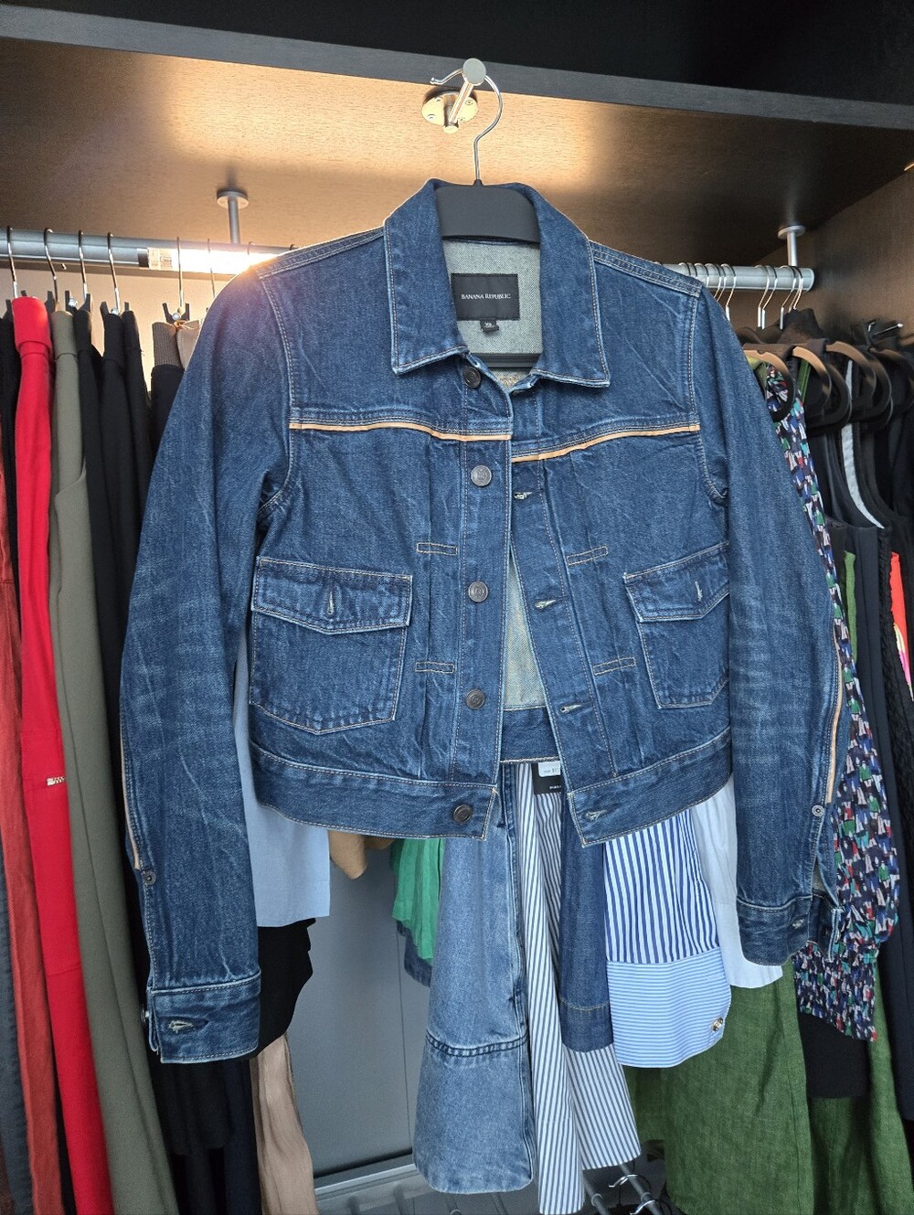 Banana Republic Dark Blue Denim Trucker Jacket